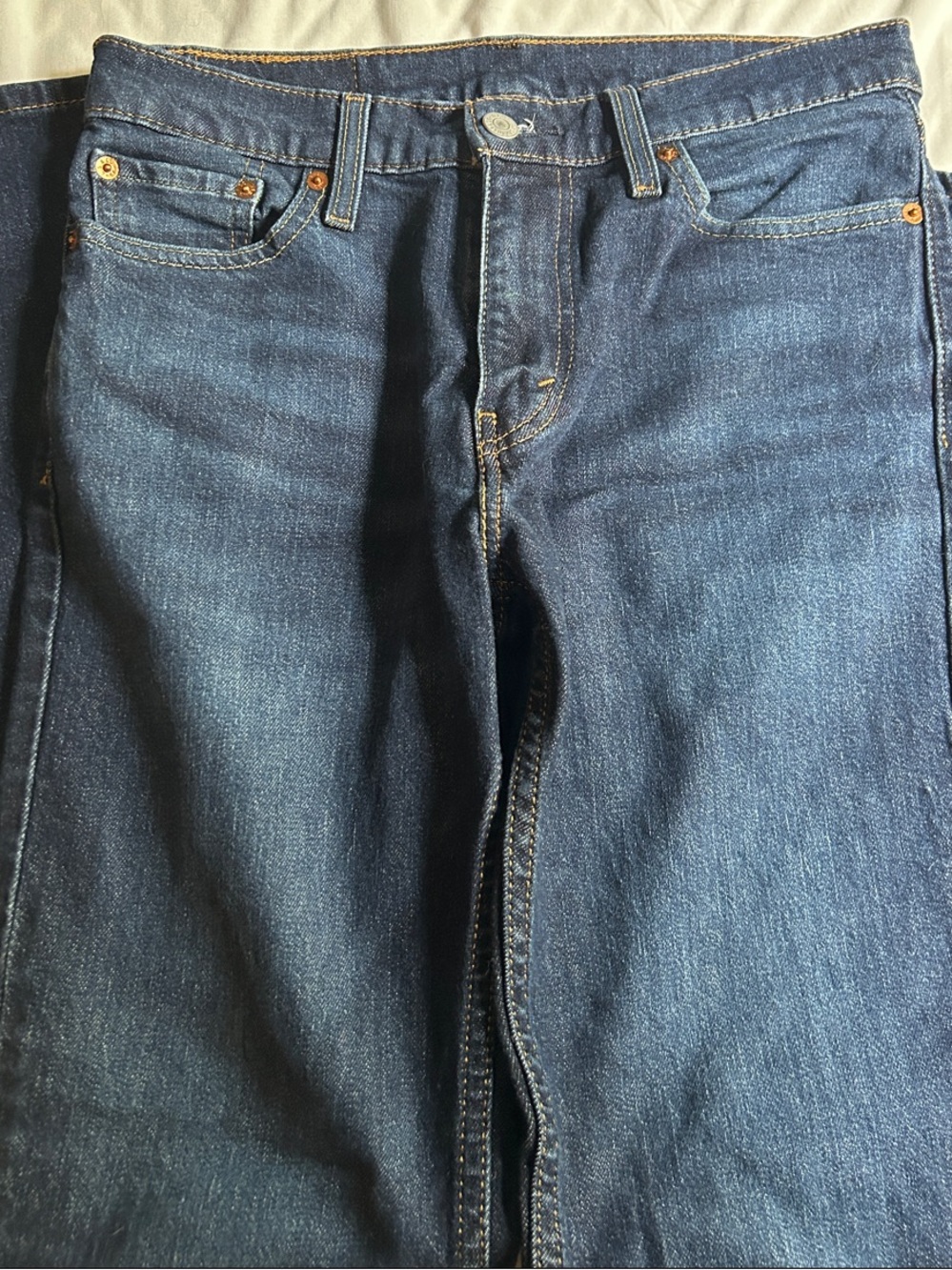 Levi's Men's Blue Straight-Leg Jeans 30W x 32L
